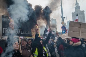 Thousands of women are protesting Poland banning almost all abortions