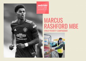 Marcus Rashford becomes the first-ever winner of the MC Future Shapers Male Ally award