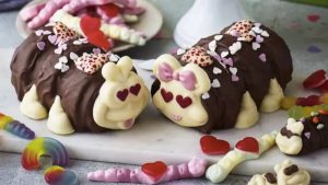 A Valentine’s Day Colin the Caterpillar has landed – and he’s joined by his girlfriend