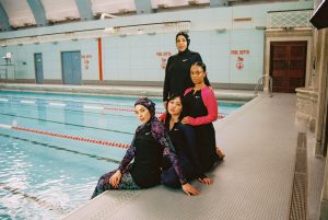 Meet Muslim Sisterhood: the art collective encouraging people of all backgrounds and body types to start swimming