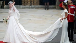 Kate Middleton’s second wedding dress is having its moment in the spotlight