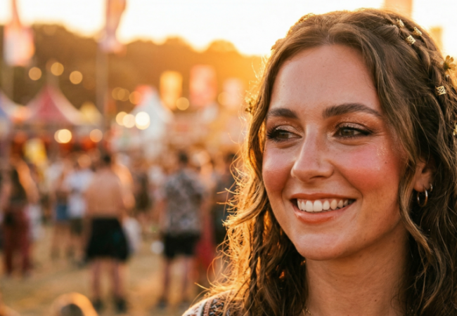 How to Recreate Heatproof Sunset Festival Makeup Step by Step